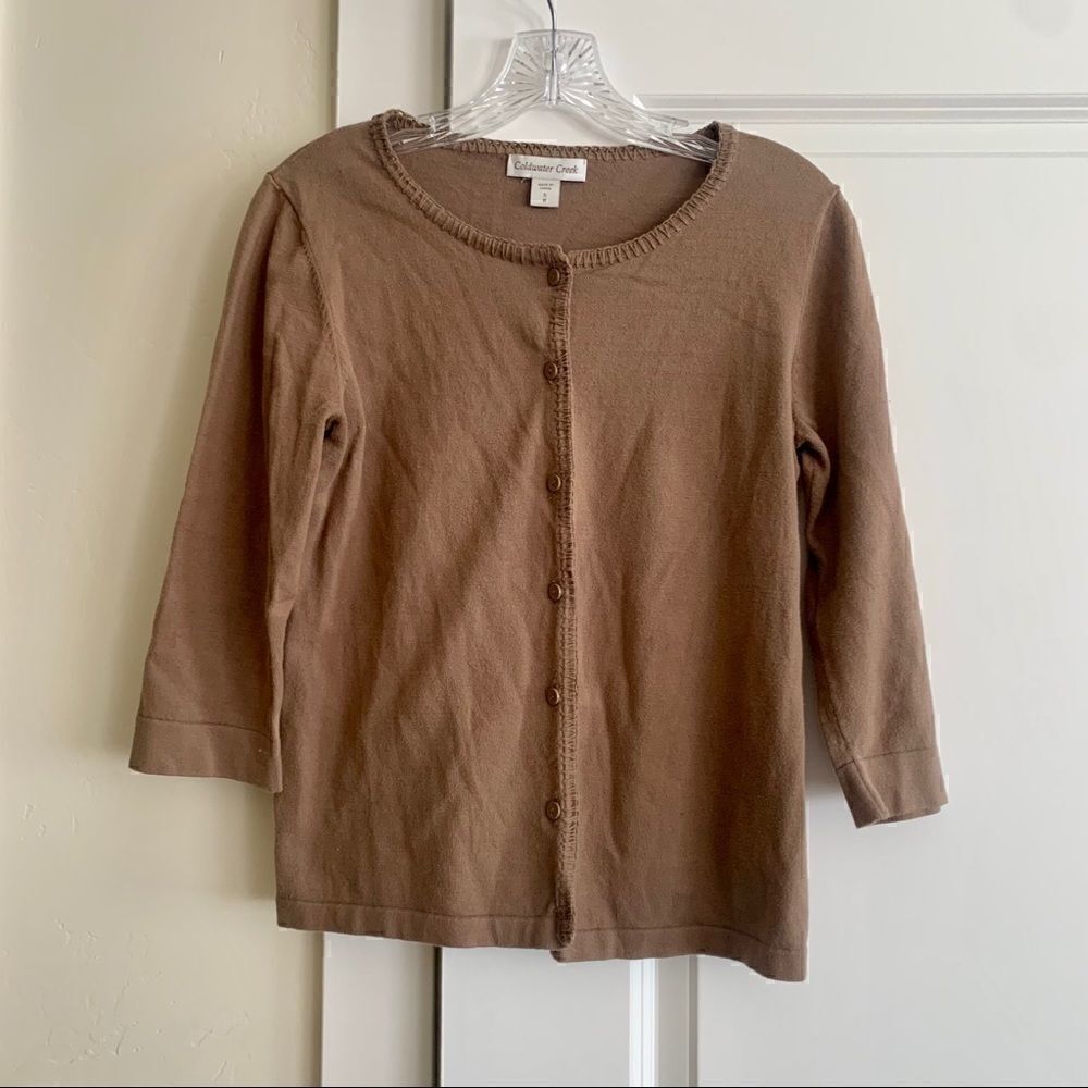 Brown Coldwater Creek sweater